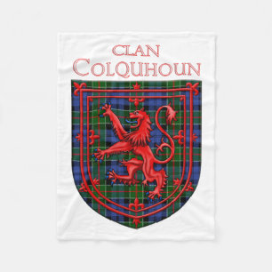 Colquhoun Tartan Scottish Play Lion Rampant Fleece Deken
