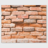 Colse up old brick wall background and texture ag. cadeaupapier (Vlak)