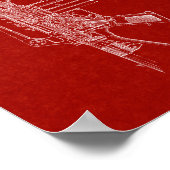 Colt AR-15 Semi-Automatic Rifle Patent - Burgundy Poster (Hoek)