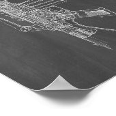 Colt AR-15 Semi-Automatic Rifle Patent - Chalkboar Poster (Hoek)