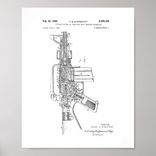 Colt AR-15 Semi-Automatic Rifle Patent Poster