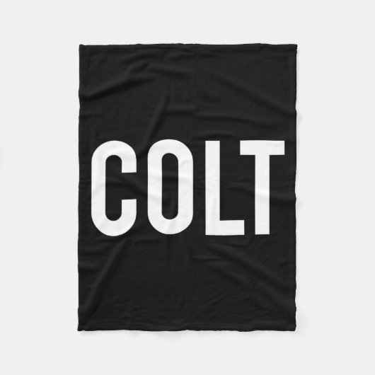 Colt - Cool New Funny Name Fan Gift Tee  Fleece Deken (Voorkant)