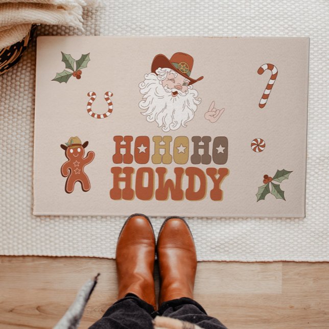 COLT Ho Ho Ho Howdy Cowboy Kerstmis Deurmat (Creator heeft geüpload)
