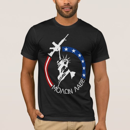 Colt M4A2 - MOLON LABE T-shirt (Voorkant)