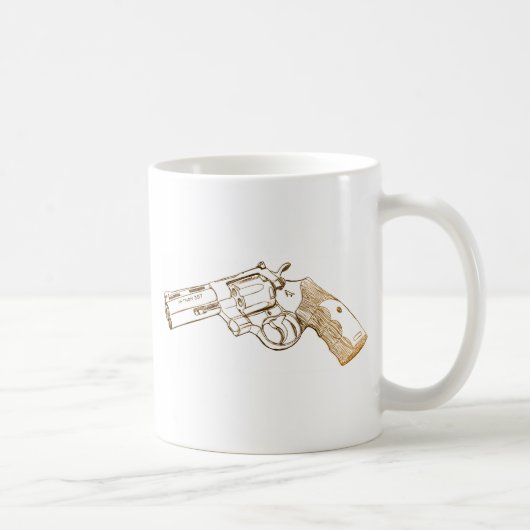 Colt Python 357 magnum sketch Koffiemok (Rechts)