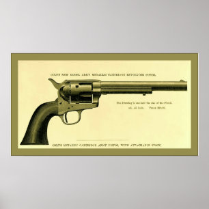 Colt Revolver ~ 1878 ~  Adverteren Poster