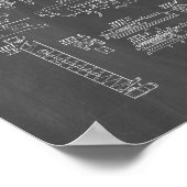Colt Woodsman Firearm Patent - Chalkboard Poster (Hoek)