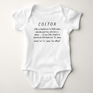 Colton Name betekening Romper