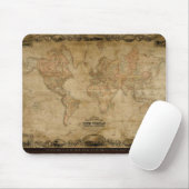 Colton's Antiek kaart Mousepad Muismat (Met muis)