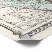 Colton's Burgeroorlog Kaart Poster (Hoek)