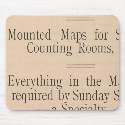 Colton's Driving and Wheeling Map of the US Muismat (Voorkant)