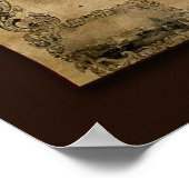 COLTONS Old World Map (c 1847) Poster d'art (Coin)