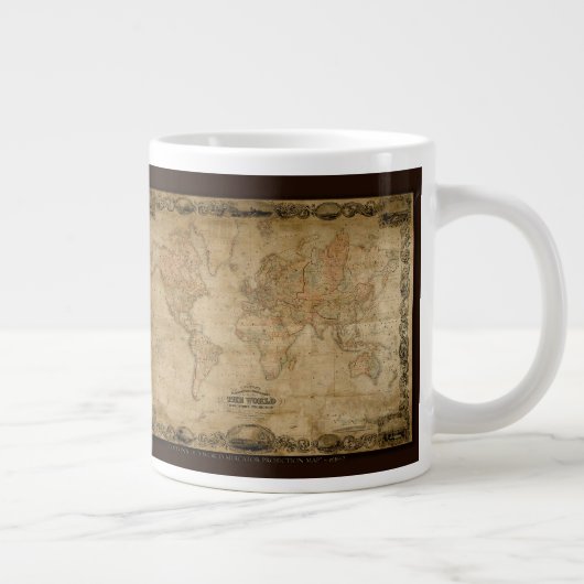 Colton's Old World Map Jumbo Soup Mug (Droite)