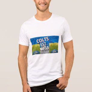 Colts Est 1953 Vintage Retro Voetbal Streetwear Tri-Blend Shirt