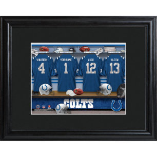 Colts NFL Locker Room Sign With Match Frame