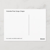 Columbia Amber Glow van Twilight Briefkaart (Achterkant)