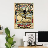 COLUMBIA BICYCLE c. 1890 Poster (Thuiskantoor)