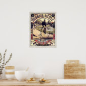 Columbia Bicycle  Cyclist Poster (Keuken)