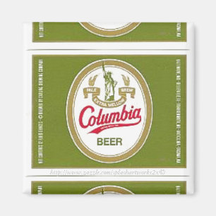 "-Columbia bier Label" Magneet