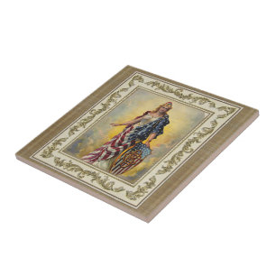 Columbia Brewing Co. Poster Ceramic Tile Tegeltje