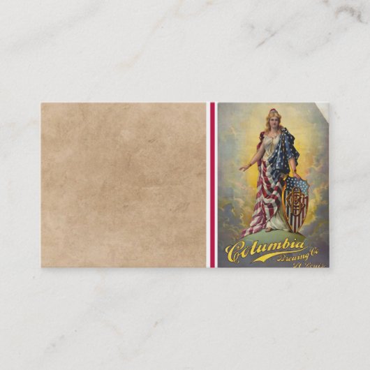 Columbia Brewing Co. Poster Visitekaartje (Voorkant)