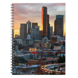 Columbia centre en het centrum van Seattle, Seattl Notitieboek