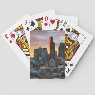 Columbia centre en het centrum van Seattle, Seattl Pokerkaarten