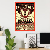 Columbia fietsen ~  fiets Adverteren Poster (Thuiskantoor)