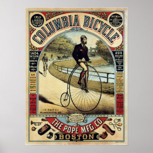  Columbia fietsen Reclame Poster