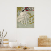  Columbia fietser en kunstmeisje Poster (Keuken)