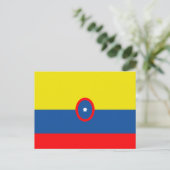 Columbia Flag Briefkaart (Staand voorkant)