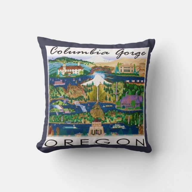 Columbia Gorge Cocktail Pillow Kussen (Voorkant)