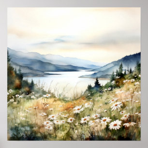 Columbia Gorge schilderij kunst afdrukken Poster
