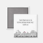 Columbia Hoogten Nostalgisch Magneet (Voorkant / Achterkant)