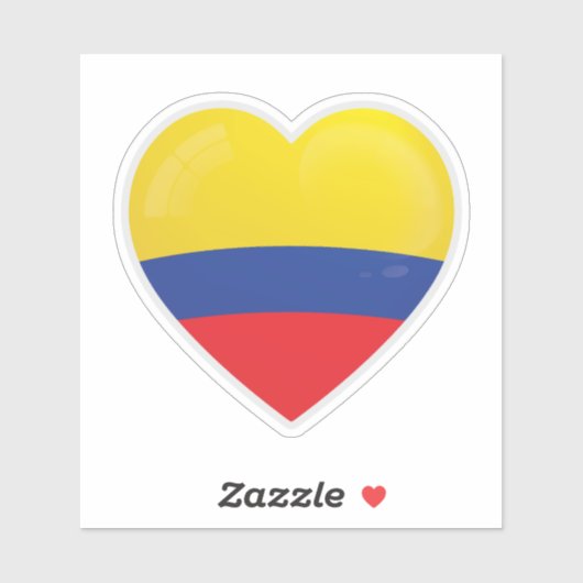 Columbia Love Flag Sticker (Vel)