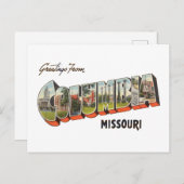 Columbia Missouri Briefkaart (Voorkant / Achterkant)