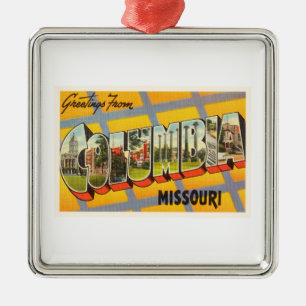 Columbia Missouri MO Old Vintage Travel Souvenir Metalen Ornament
