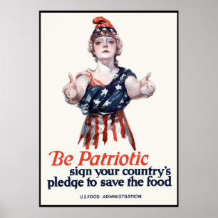 Columbia nodigt je uit om voedsel te redden — gren poster