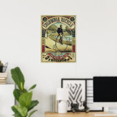 Columbia  Penny Farthing Bicycle Poster (Thuiskantoor)