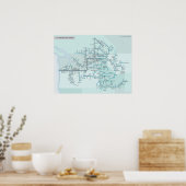 Columbia River 18 x 24 inch Poster (Keuken)