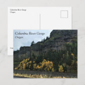 Columbia River Gorge, carte postale de l'Oregon (Devant / Derrière)