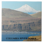 Columbia River Gorge en Mount Hood Landschap Tegeltje (Voorkant)