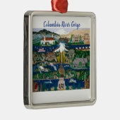 Columbia River Gorge Metalen Ornament (Rechts)