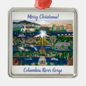 Columbia River Gorge Metalen Ornament (Voorkant)