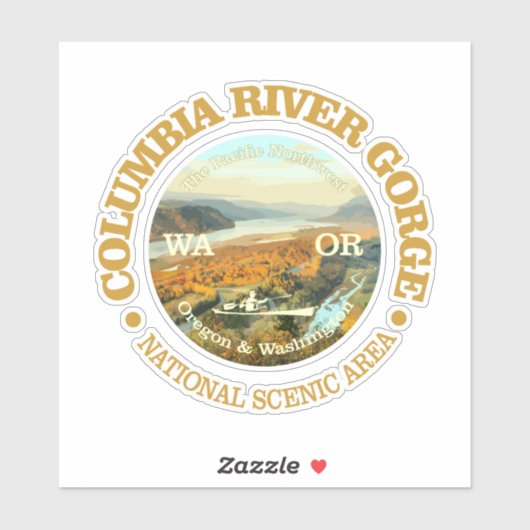 Columbia River Gorge NSA Sticker (Vel)