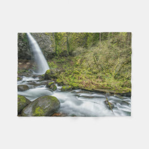 Columbia River Gorge, Ponytail-waterval Fleece Deken