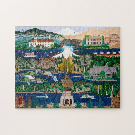 Columbia River Gorge Puzzle Legpuzzel (Horizontaal)
