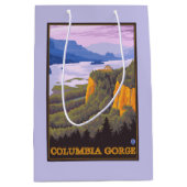 Columbia River Gorge Scene met Crown Point Medium Cadeauzakje (Voorkant)