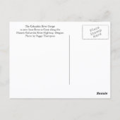 Columbia River Gorge Travel Photo Briefkaart (Achterkant)