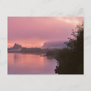 Columbia River Gorge, Zonsopgang, OR Briefkaart